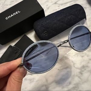 Chanel Metal Denim Sunglasses